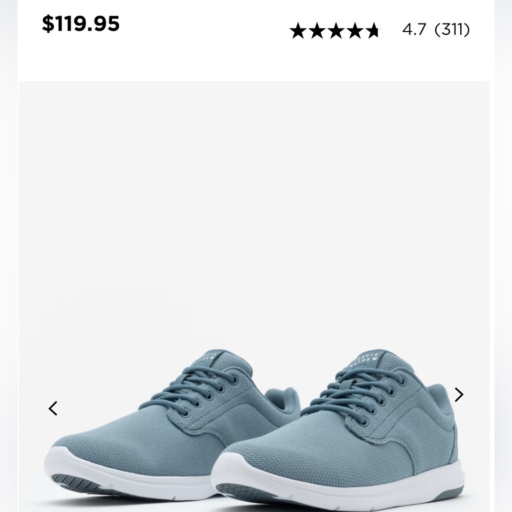 Travis Mathew Slate Blue Athletic Shoes